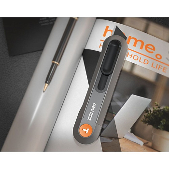 Набор технических ножей "Home Series Gray" Deli HT4003C (ножи 9мм+18мм+Т-образный), эксклюзивный диз